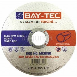 Bay-Tec İnox Taş Kesici 180x1.6x22.23