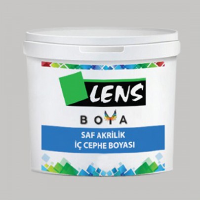 Lens Saf Akrilik İç Cephe Boyası Gri 10 KG (Fiyat İçin İletişime Geçiniz)