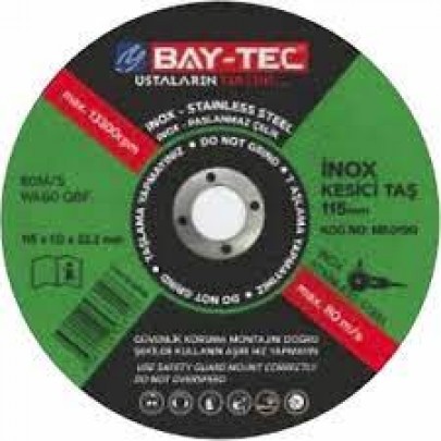 Bay-Tec İnox Taş Kesici 115x1.0x22.2