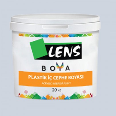 Lens Plastik İç Cephe Boyası Açık Mavi Gri 20 KG (Fiyat İçin İletişime Geçiniz)