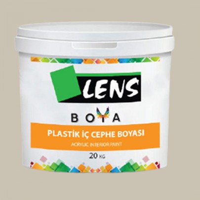 Lens Plastik İç Cephe Boyası Taş Rengi 10 KG (Fiyat İçin İletişime Geçiniz)