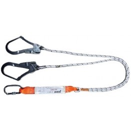 Çift Kancalı Şok Absorplayıcı Lanyard Statik İpli